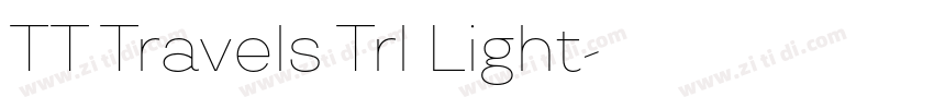 TT Travels Trl Light字体转换